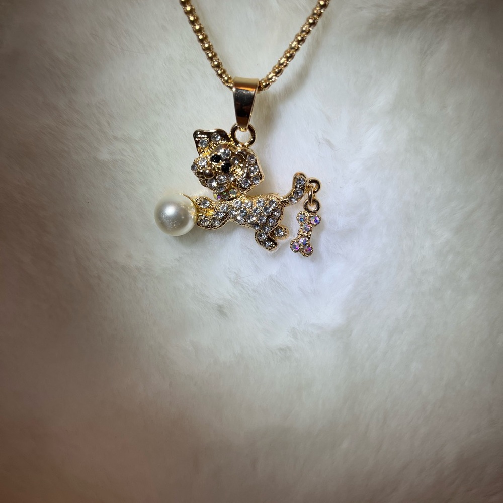 Betsey Johnson Doggy and Bone necklace - Picture 15 of 15